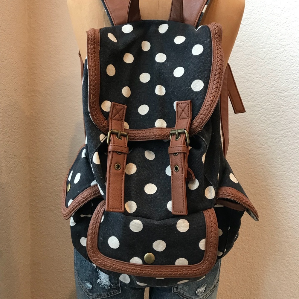 🌺STEVE MADDEN GIRL CANVAS/LEATHER BACKPACK🌺